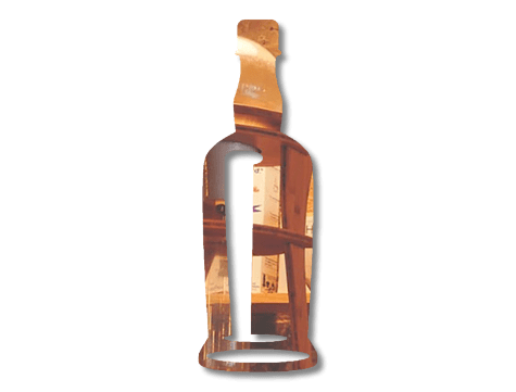 Декоративное зеркало Bottle of wine