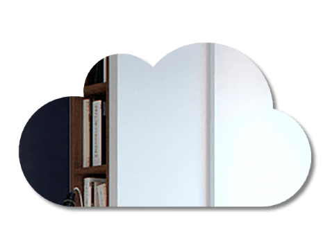 Облако – декоративное зеркало из акрила органического – Vandeco