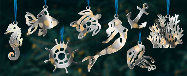 Набор новогодних игрушек " Sea collection"