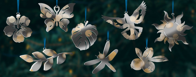 Набор новогодних игрушек " Tropical" Набор новогодних игрушек " Tropical"