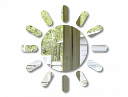 Декоративное зеркало Солнце